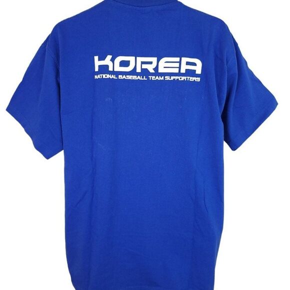 Korea National Baseball T Shirt Vintage 90s Team Supporters Pado Mens Size XL - Picture 3 of 6